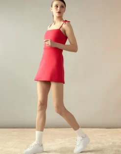 Cynthia Rowley Bonded Basics Dress Red Discount