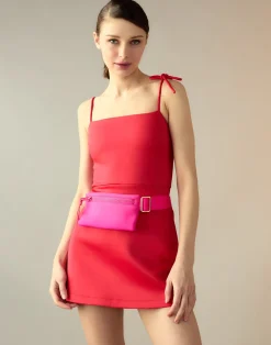 Cynthia Rowley Bonded Basics Dress Red Discount
