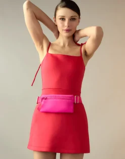 Cynthia Rowley Bonded Basics Dress Red Discount