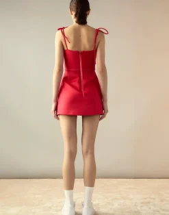 Cynthia Rowley Bonded Basics Dress Red Discount