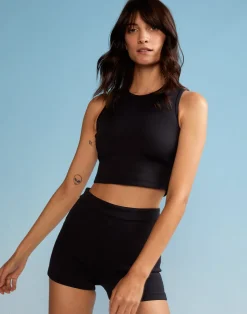 Cynthia Rowley Bonded Basics Shorts BLACK Outlet