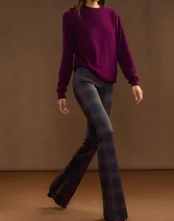 Cynthia Rowley Bonded Fit and Flare Pant BLKRD New