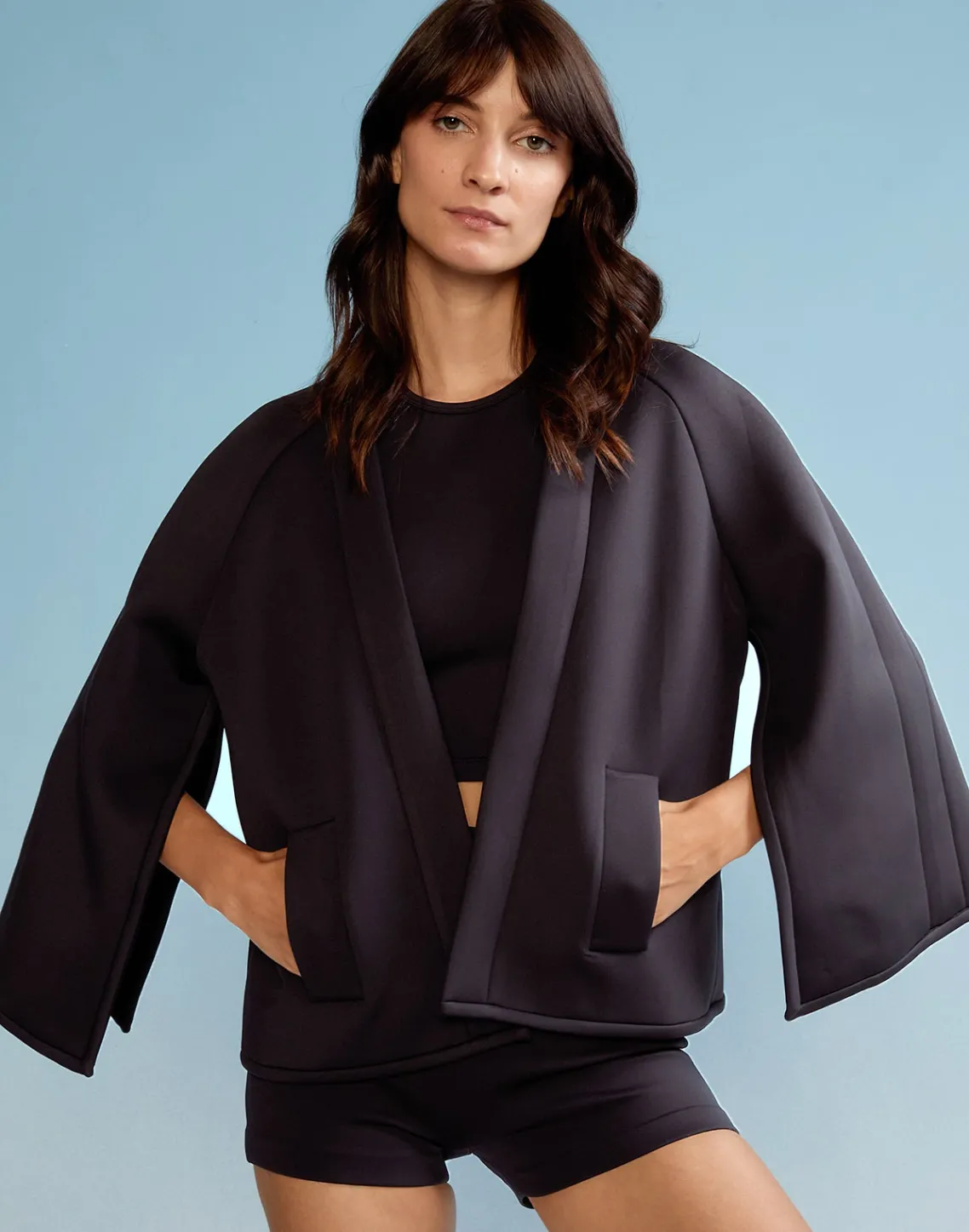 Cynthia Rowley Bonded Jacket BLACK Hot