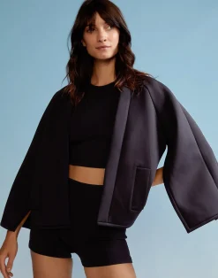 Cynthia Rowley Bonded Jacket BLACK Hot