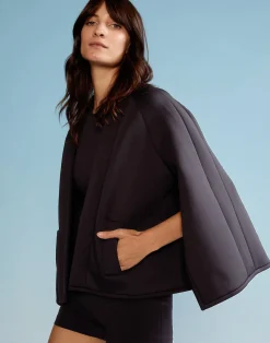 Cynthia Rowley Bonded Jacket BLACK Hot