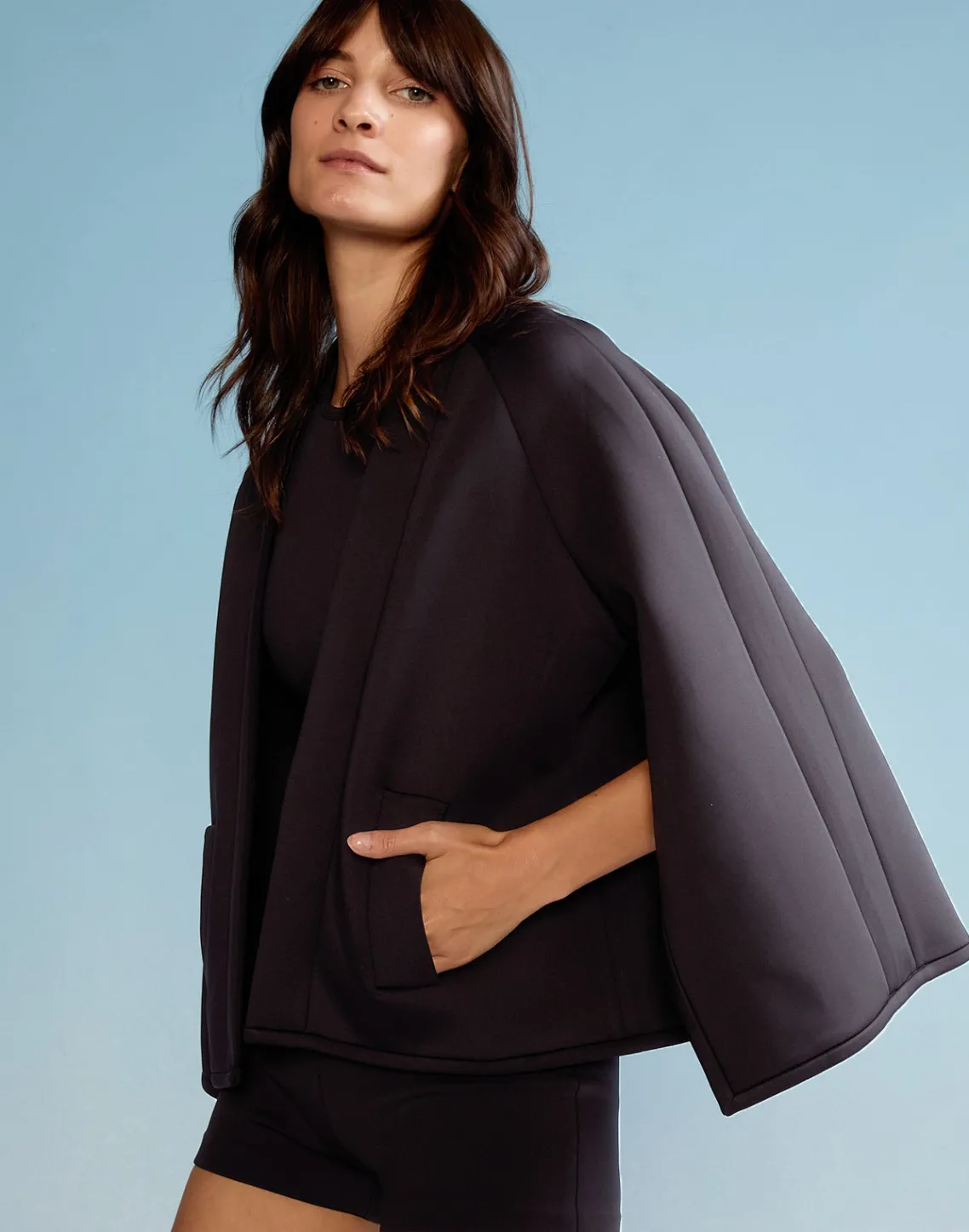 Cynthia Rowley Bonded Jacket BLACK Hot