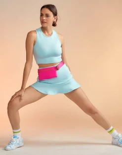 Cynthia Rowley Bonded Mini Skirt BLUE Hot