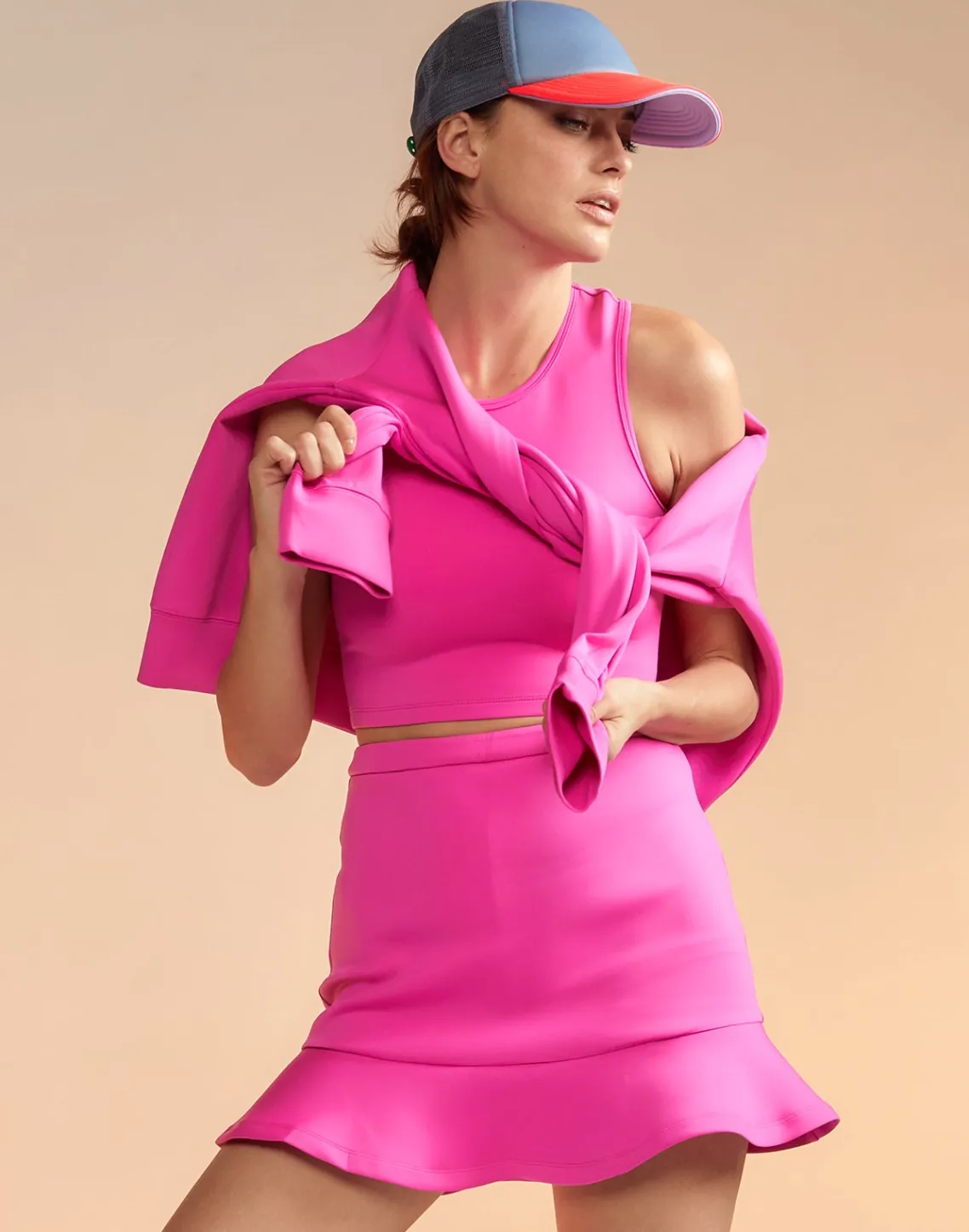 Cynthia Rowley Bonded Mini Skirt HTPNK Outlet