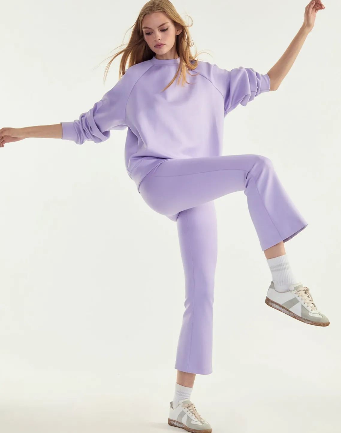 Cynthia Rowley Bonded Pullover Sweatshirt LVNDR Clearance