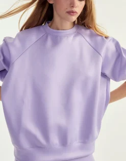 Cynthia Rowley Bonded Pullover Sweatshirt LVNDR Clearance