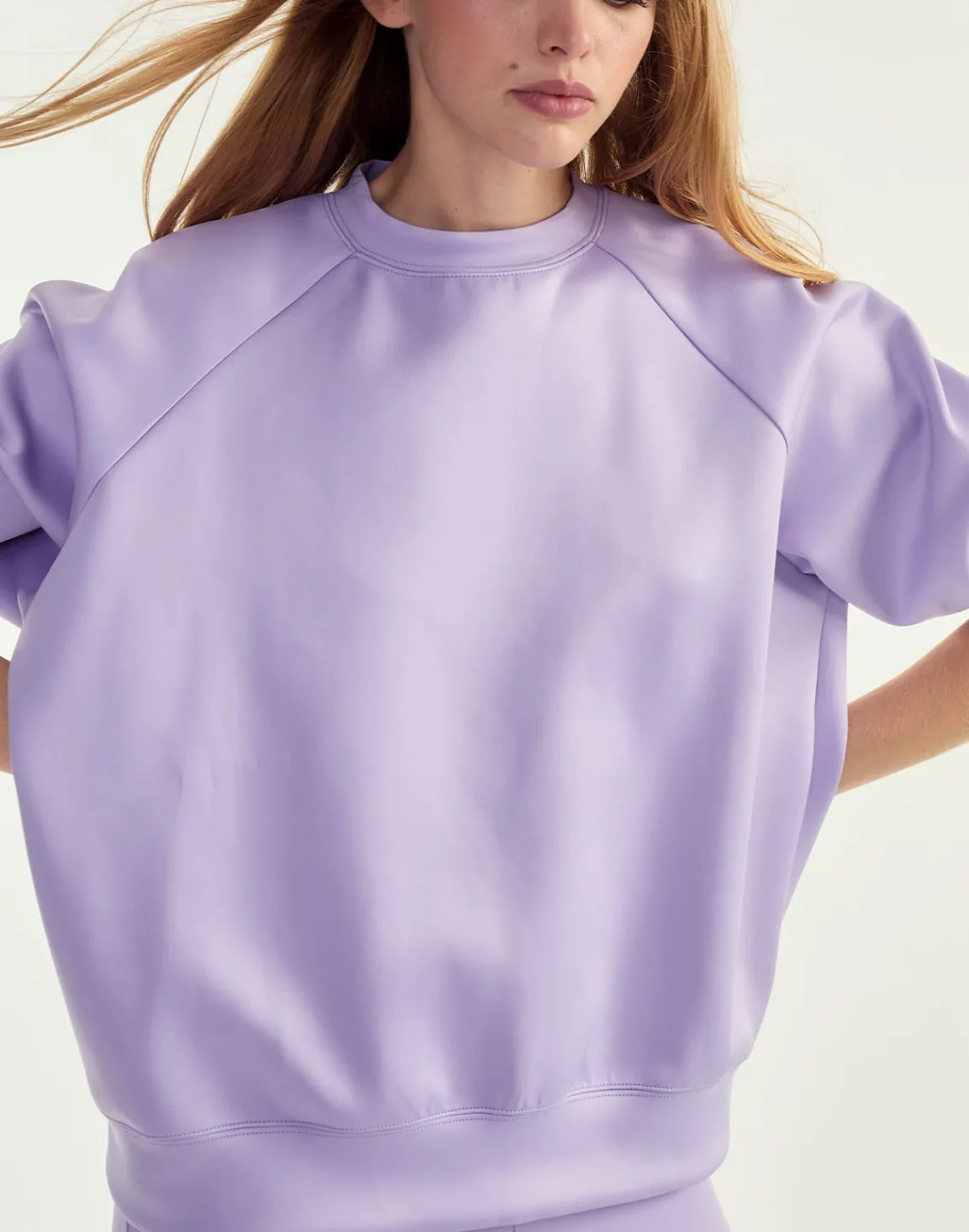 Cynthia Rowley Bonded Pullover Sweatshirt LVNDR Clearance