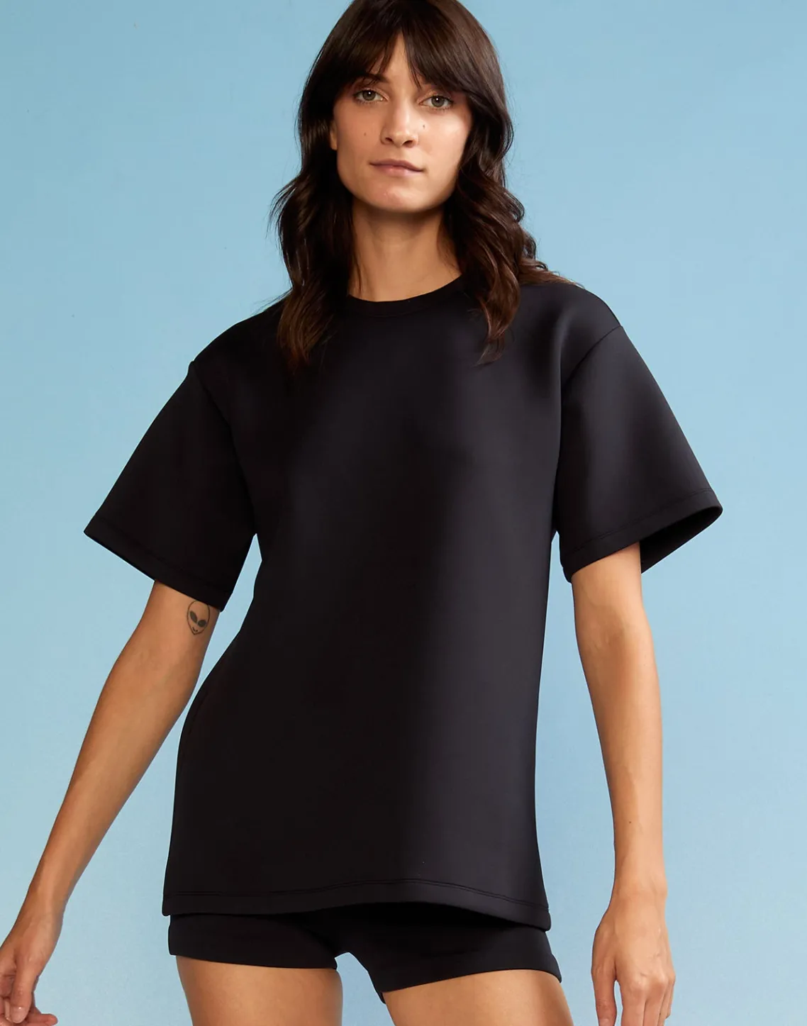 Cynthia Rowley Bonded Tee BLACK Hot