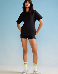 Cynthia Rowley Bonded Tee BLACK Hot