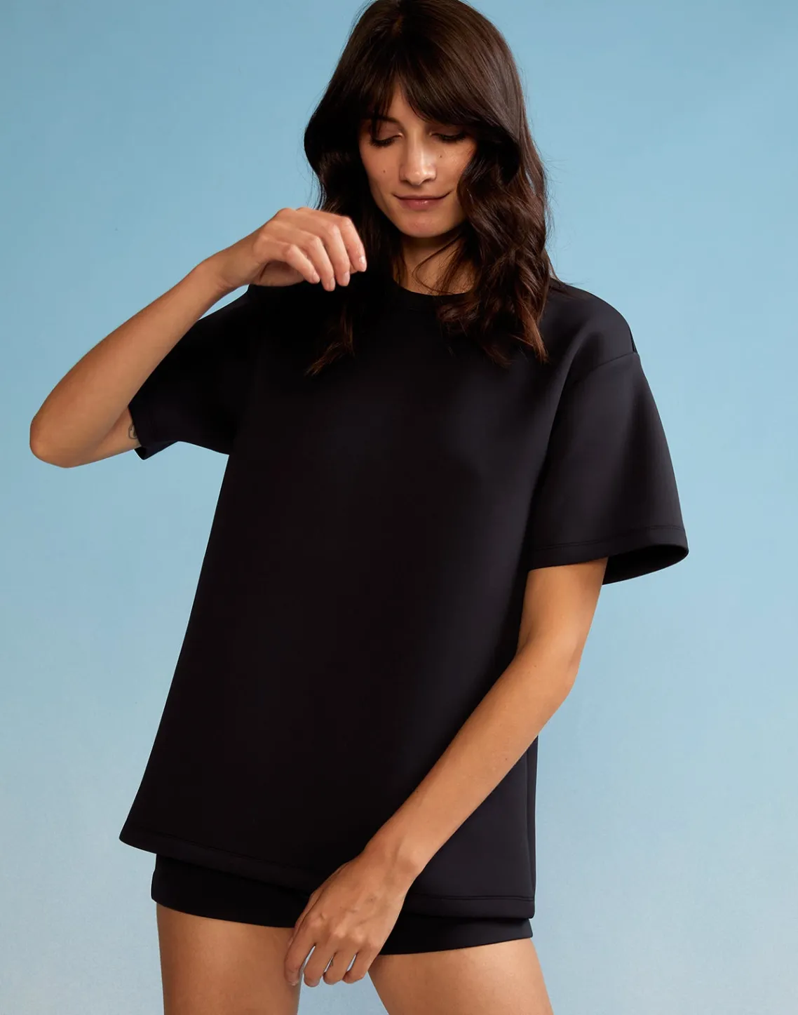 Cynthia Rowley Bonded Tee BLACK Hot