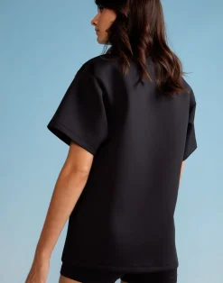 Cynthia Rowley Bonded Tee BLACK Hot