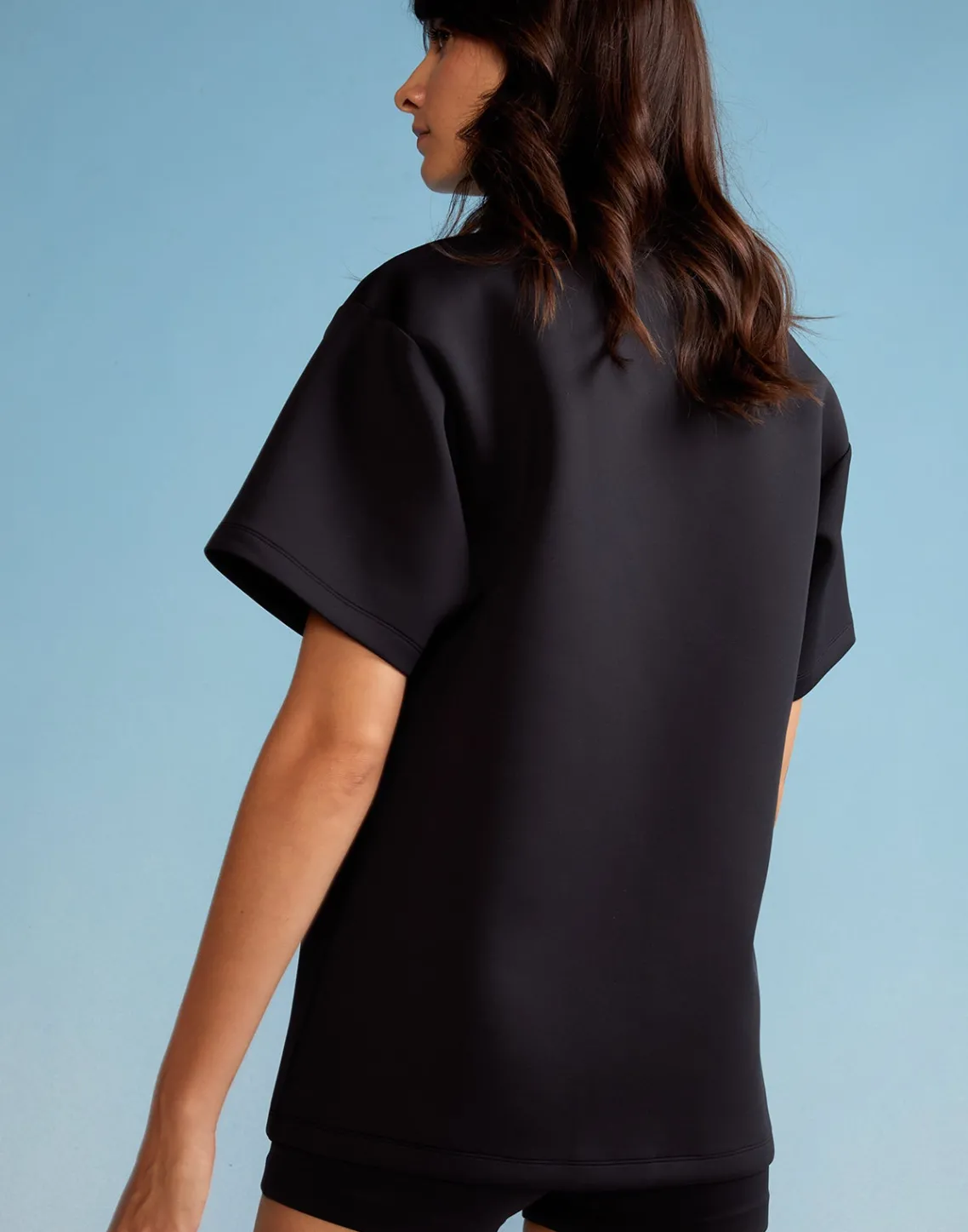 Cynthia Rowley Bonded Tee BLACK Hot