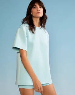 Cynthia Rowley Bonded Tee BLUE Discount