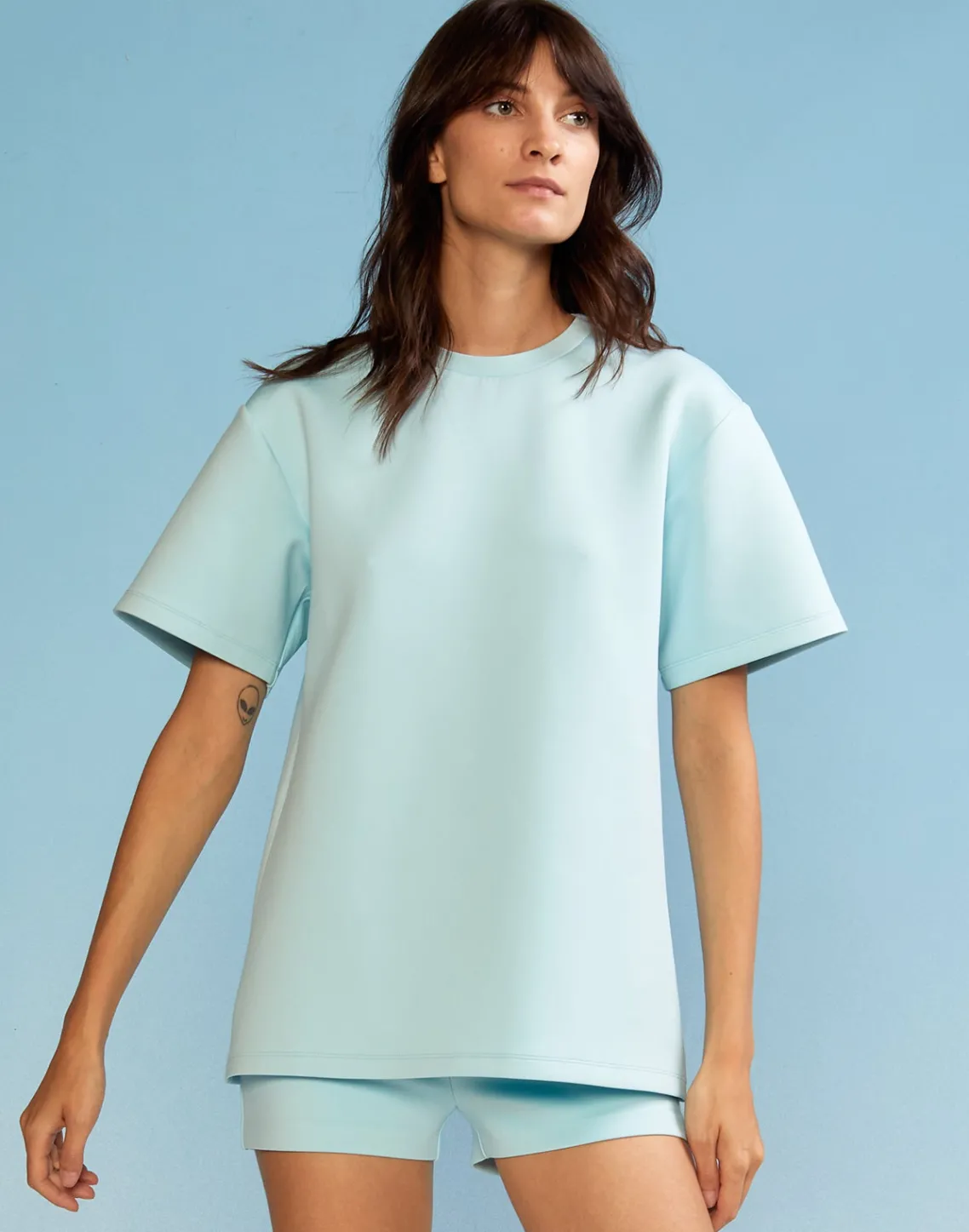 Cynthia Rowley Bonded Tee BLUE Discount