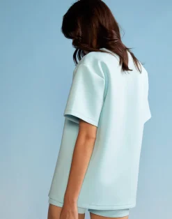 Cynthia Rowley Bonded Tee BLUE Discount