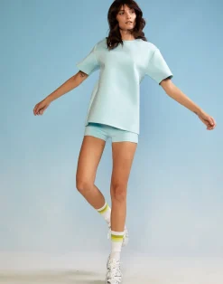 Cynthia Rowley Bonded Tee BLUE Discount