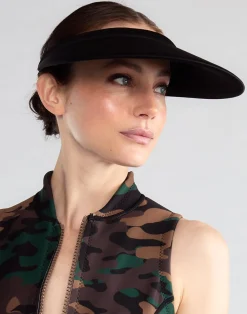 Cynthia Rowley Bonded Visor BLACK Clearance