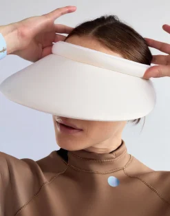 Cynthia Rowley Bonded Visor White Fashion