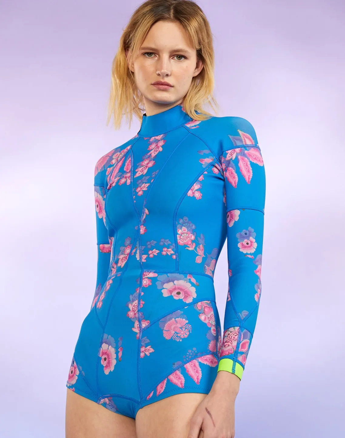 Cynthia Rowley Bowie Floral Wetsuit BLPKM New