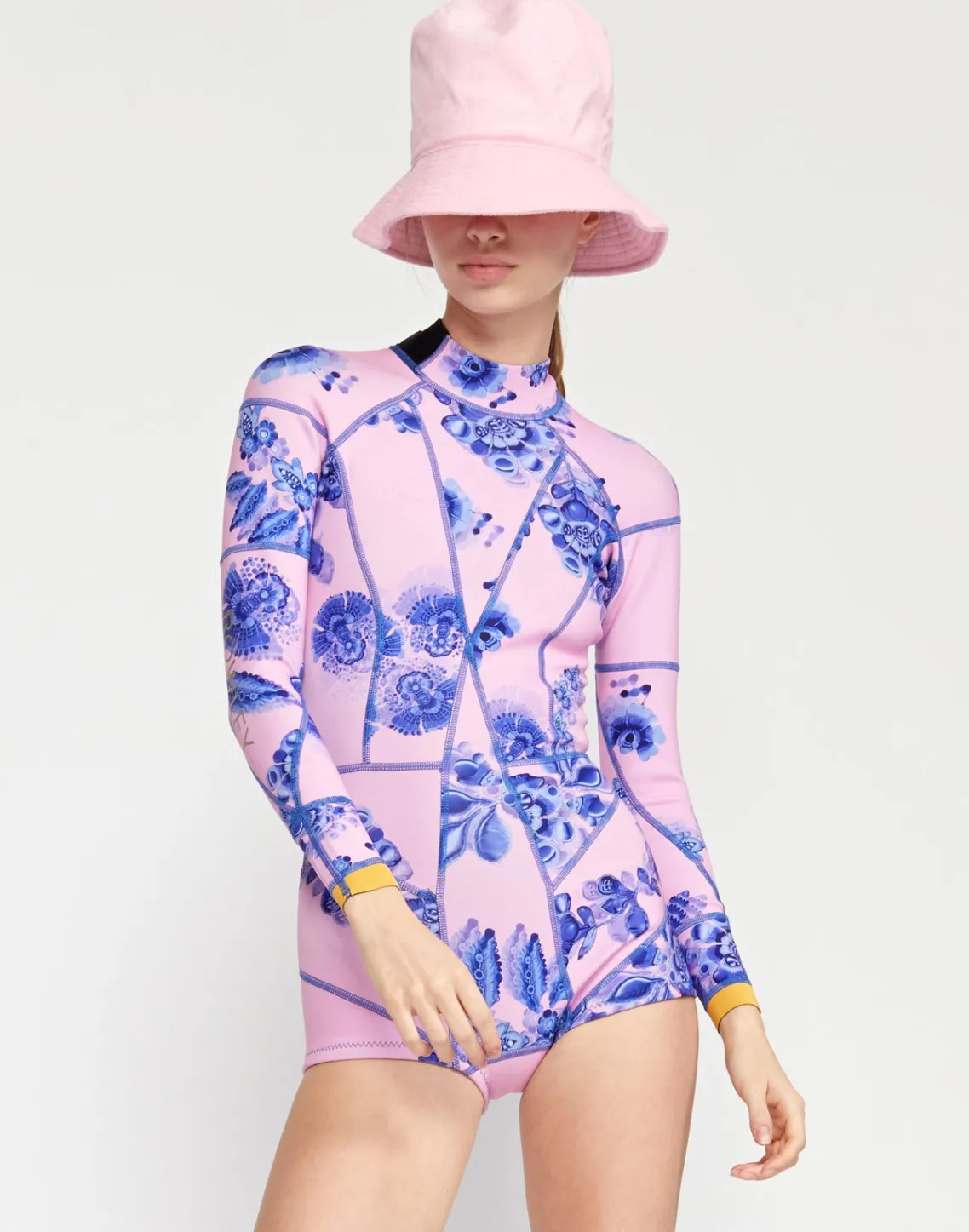 Cynthia Rowley Bowie Floral Wetsuit PNKBL Hot