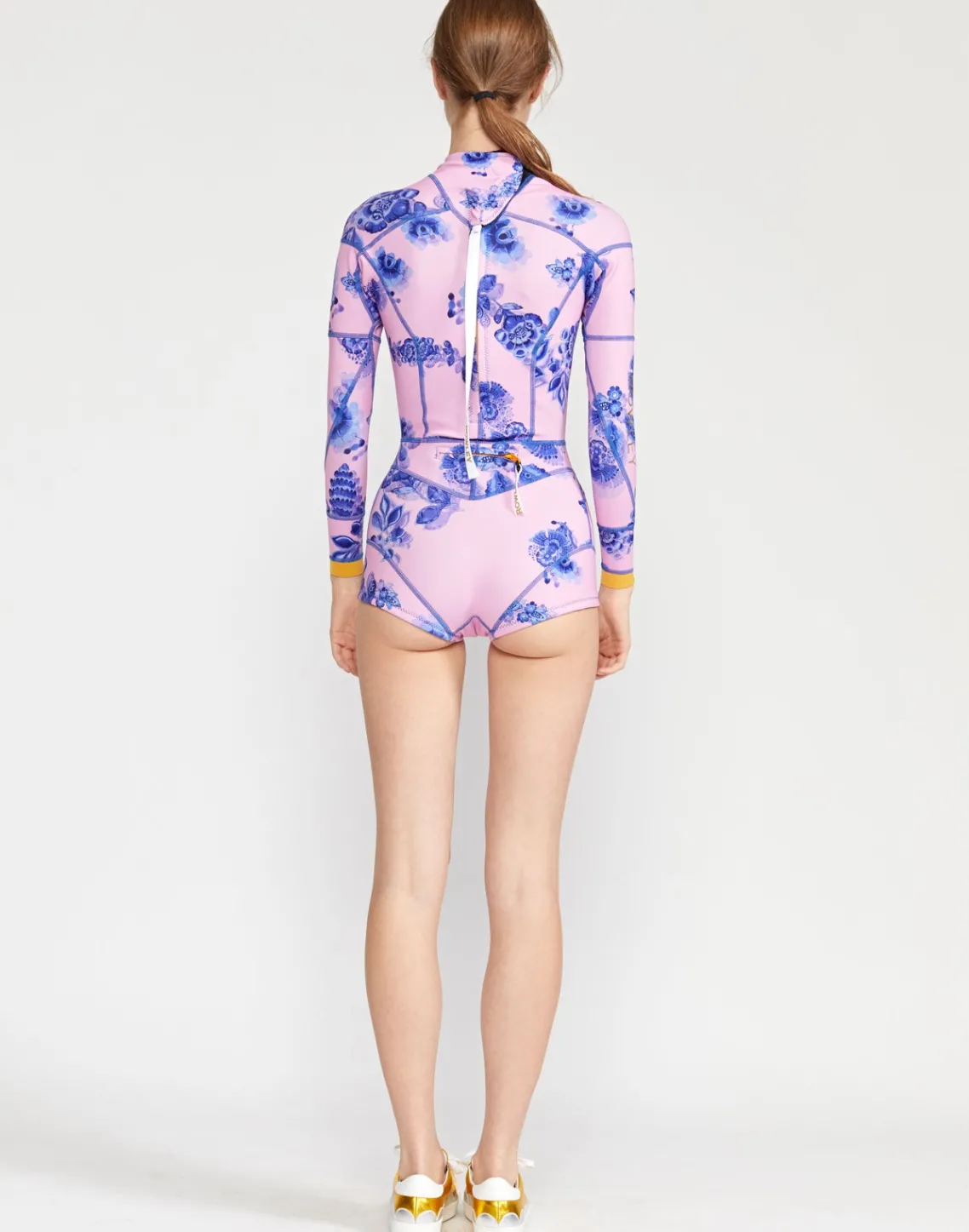 Cynthia Rowley Bowie Floral Wetsuit PNKBL Hot