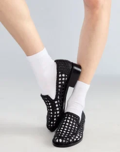 Cynthia Rowley Braided Leather Loafer BLACK Best