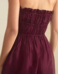 Cynthia Rowley Buckle Up Silk Organza Dress BRGDY Fashion