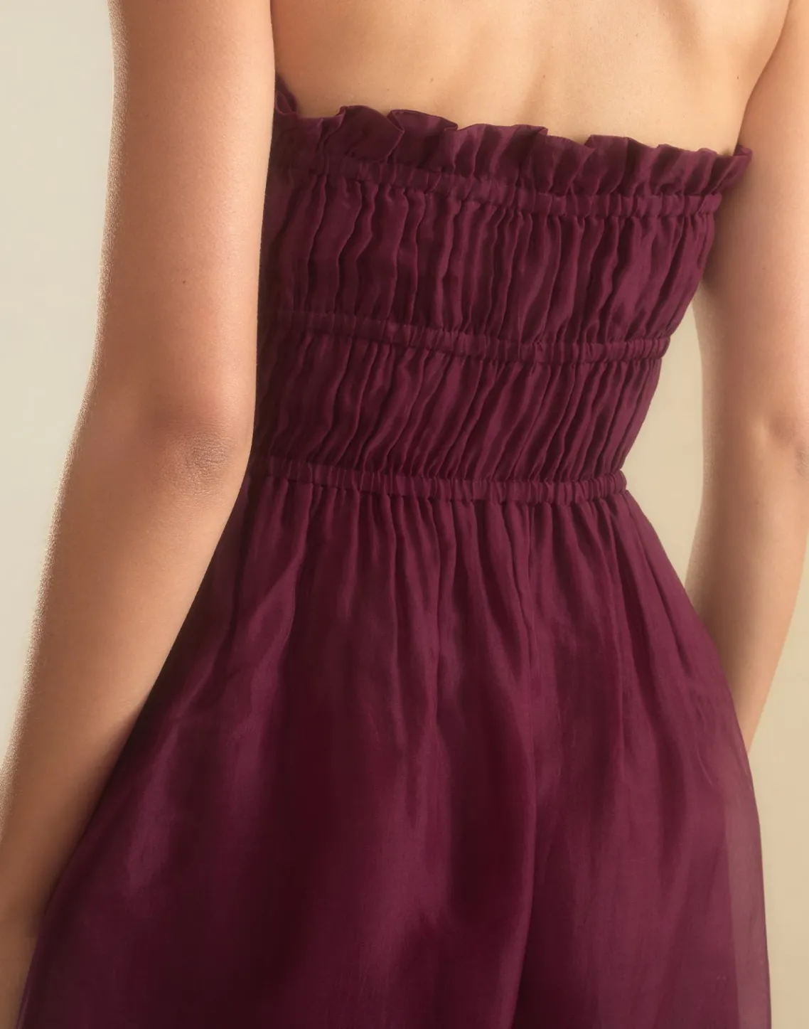 Cynthia Rowley Buckle Up Silk Organza Dress BRGDY Fashion