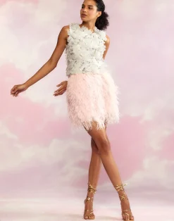 Cynthia Rowley Butterfly Applique Top White Outlet