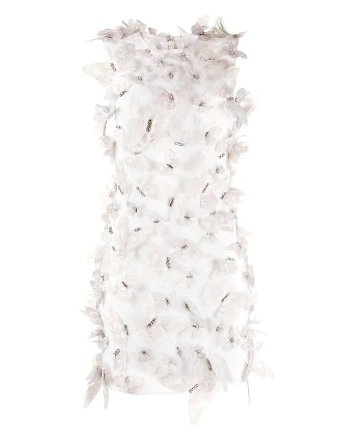 Cynthia Rowley Butterfly Embellished Dress IVORY Fashion