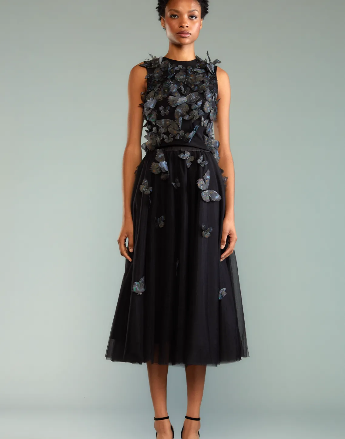 Cynthia Rowley Butterfly Tulle Skirt BLACK Online