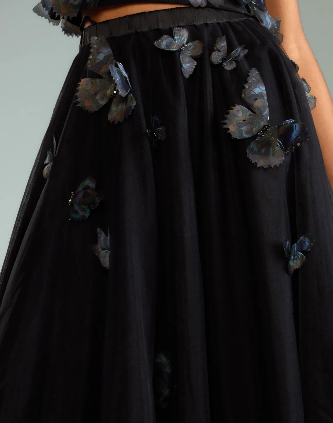 Cynthia Rowley Butterfly Tulle Skirt BLACK Online