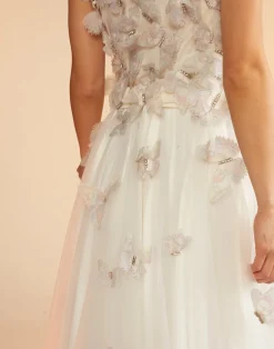 Cynthia Rowley Butterfly Tulle Skirt White Sale