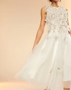 Cynthia Rowley Butterfly Tulle Skirt White Sale