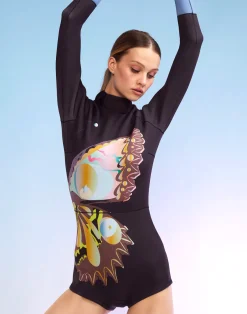 Cynthia Rowley Butterfly Wetsuit BLACK Best