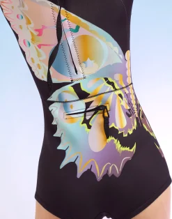 Cynthia Rowley Butterfly Wetsuit BLACK Best