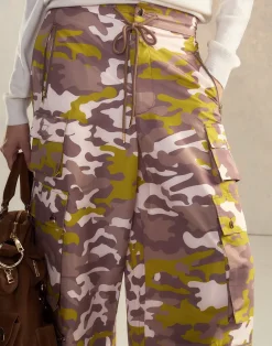 Cynthia Rowley Camouflage Cargo Pants PNKCMO Outlet
