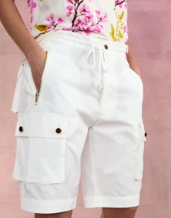 Cynthia Rowley Cargo Board Shorts White Outlet
