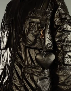 Cynthia Rowley Cargo Pocket Puffer Coat BLACK Online