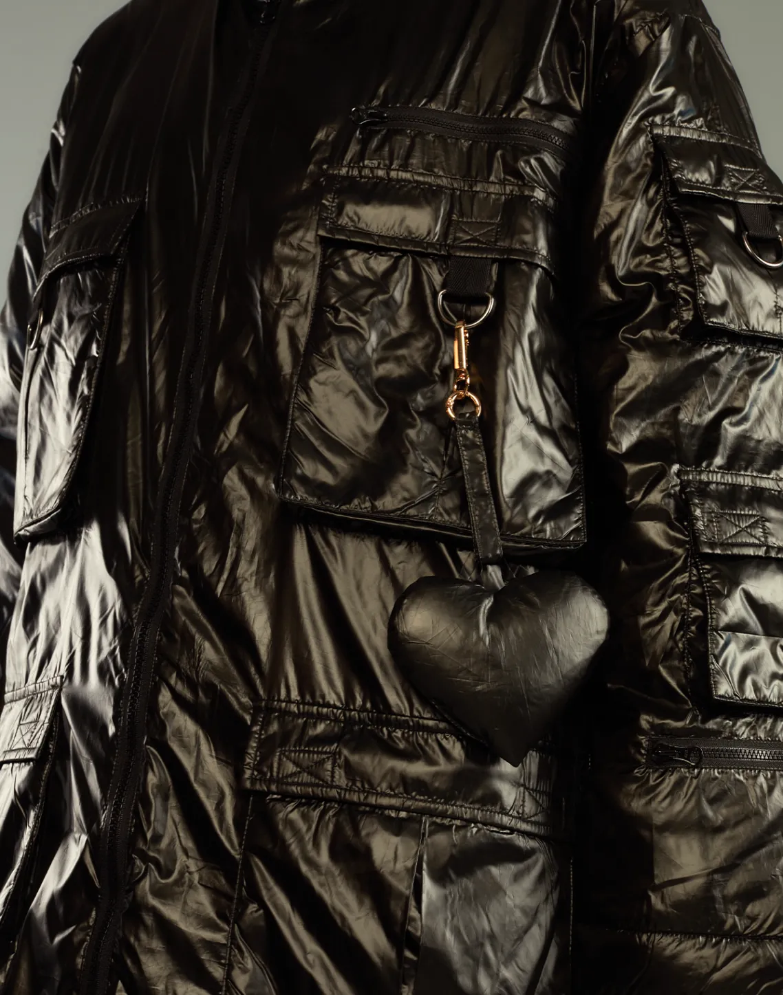 Cynthia Rowley Cargo Pocket Puffer Coat BLACK Online