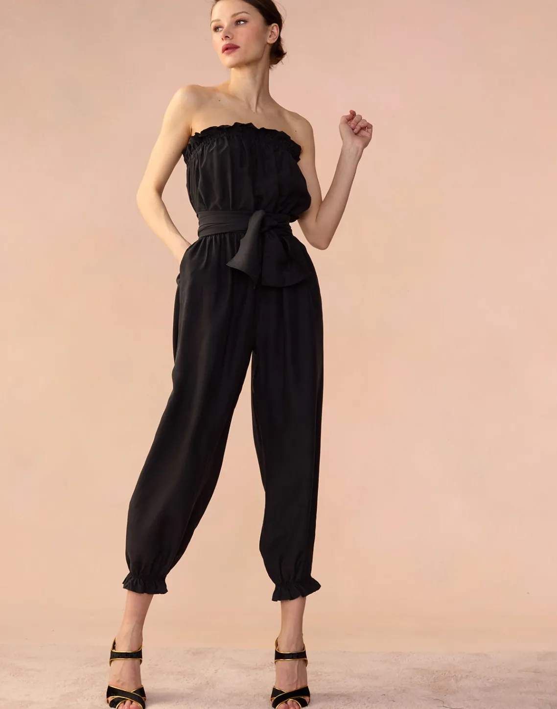 Cynthia Rowley Cassis Jumpsuit BLACK Fashion