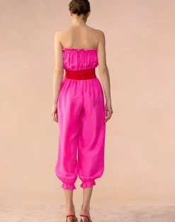 Cynthia Rowley Cassis Jumpsuit PNKRD Hot