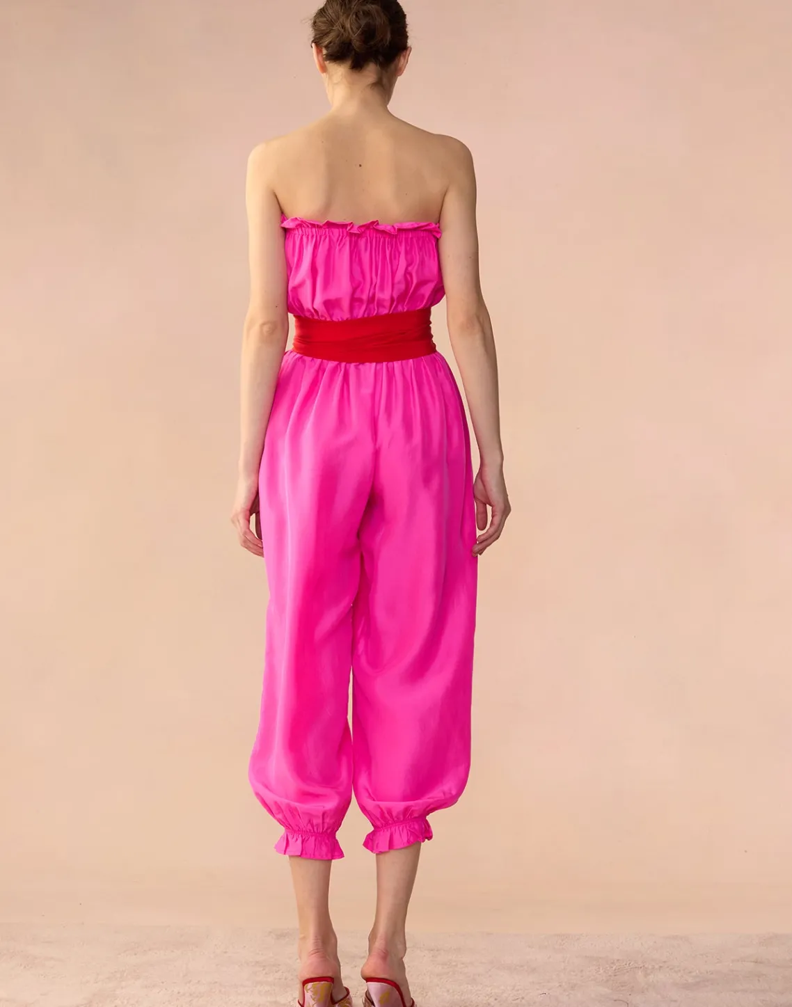 Cynthia Rowley Cassis Jumpsuit PNKRD Hot