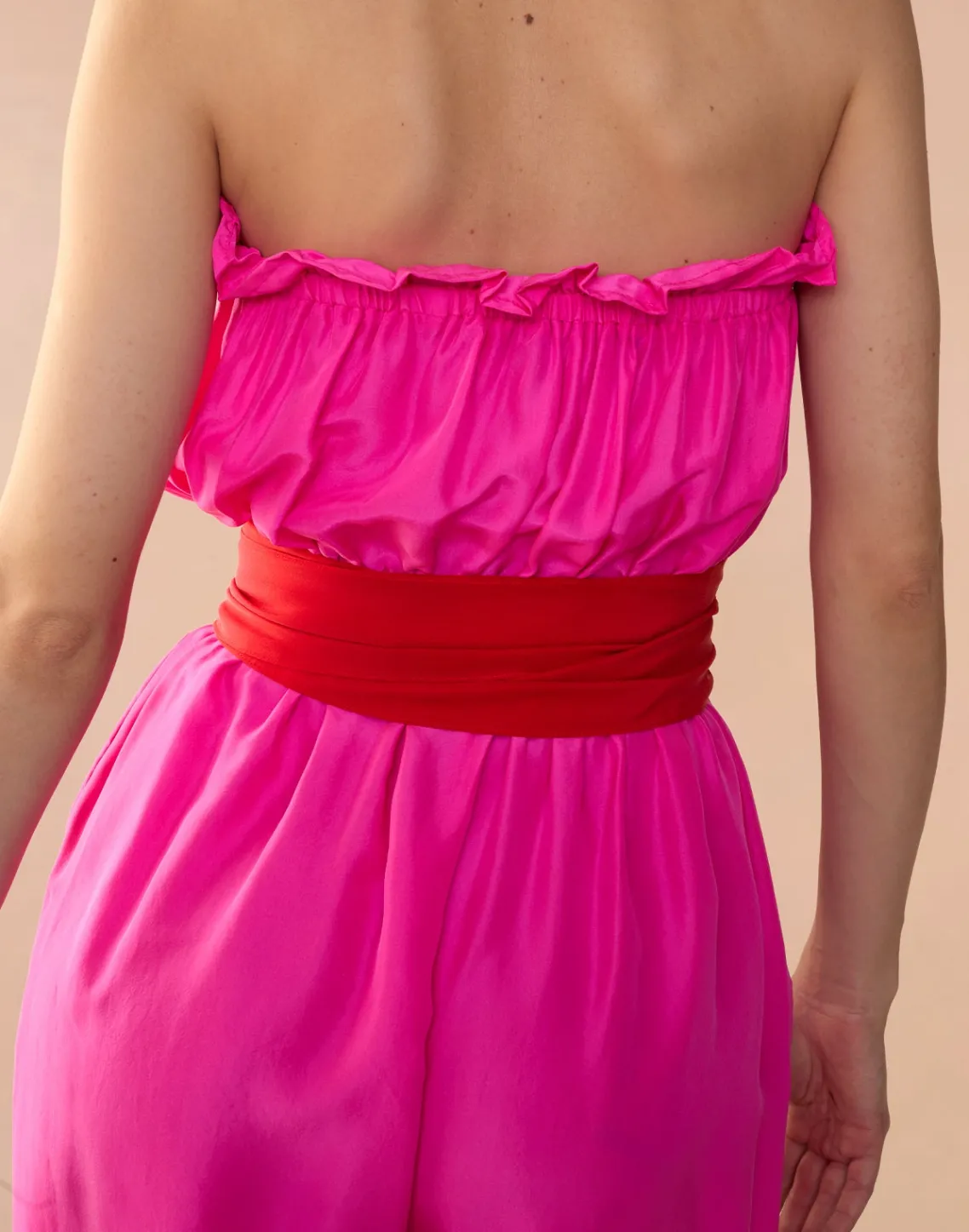 Cynthia Rowley Cassis Jumpsuit PNKRD Hot