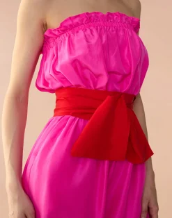 Cynthia Rowley Cassis Jumpsuit PNKRD Hot