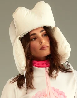 Cynthia Rowley Cloud Trapper Hat White Sale